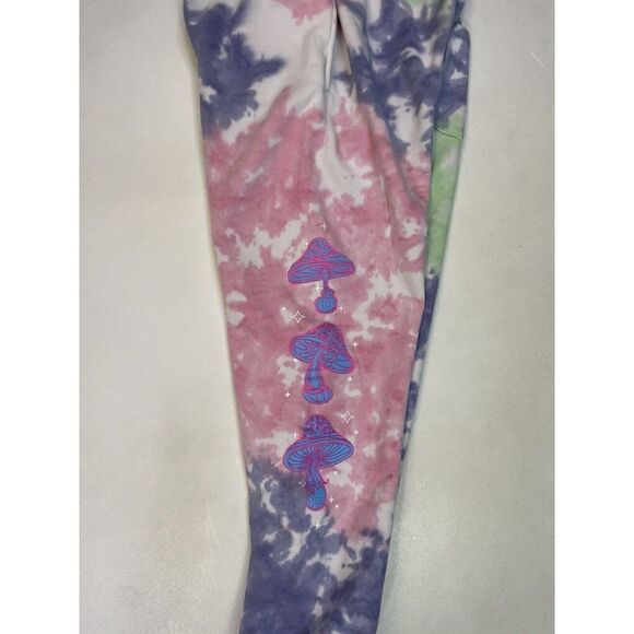 III Points 3 Mushroom Graphic Sweatpants Men Large Multicolor Tie Dye Music - Picture 3 of 7
